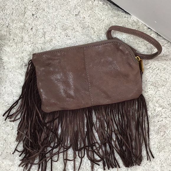 Hobo Sable leather full fringe wristlet - Picture 9 of 13